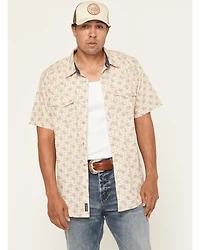 Moonshine Spirit Men's Block Party Floral Print Short Sleeve
