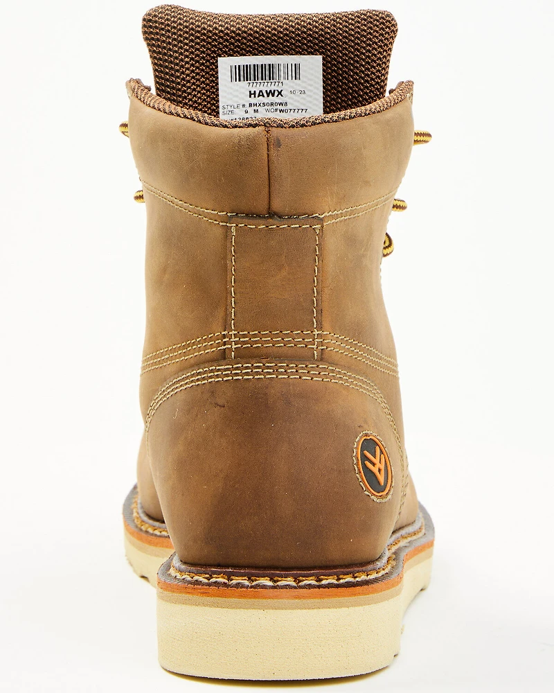 Hawx Men's 6" Moc Work Boots - Steel Toe