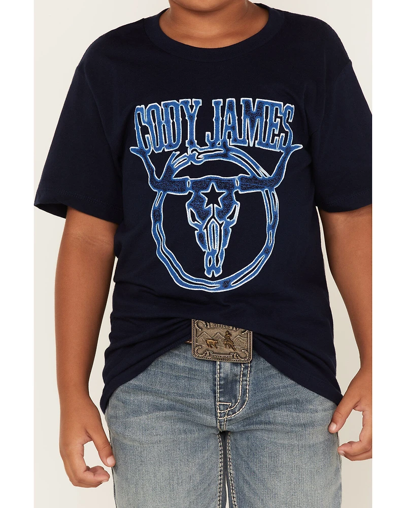 Cody James Boys' Skull Head Logo Graphic T-Shirt