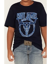 Cody James Boys' Skull Head Logo Graphic T-Shirt