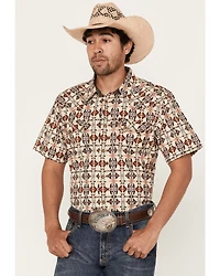 Moonshine Spirit Men's Thunder Cloud Short Sleeve Snap Western Shirt