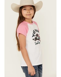Rock & Roll Denim Girls' Yee Haw Short Sleeve Graphic Tee