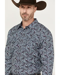 Cody James Men's Refresh Paisley Print Long Sleeve Snap Western Shirt