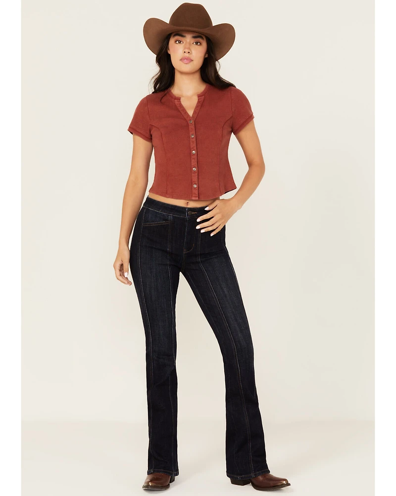 Idyllwind Women's Fontan Dark Wash Legend High Rise Bootcut Comfort Stretch Denim Jeans