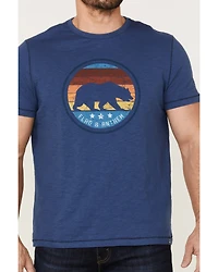 Flag & Anthem Men's Bear Stripes Medium Circle Graphic T-Shirt