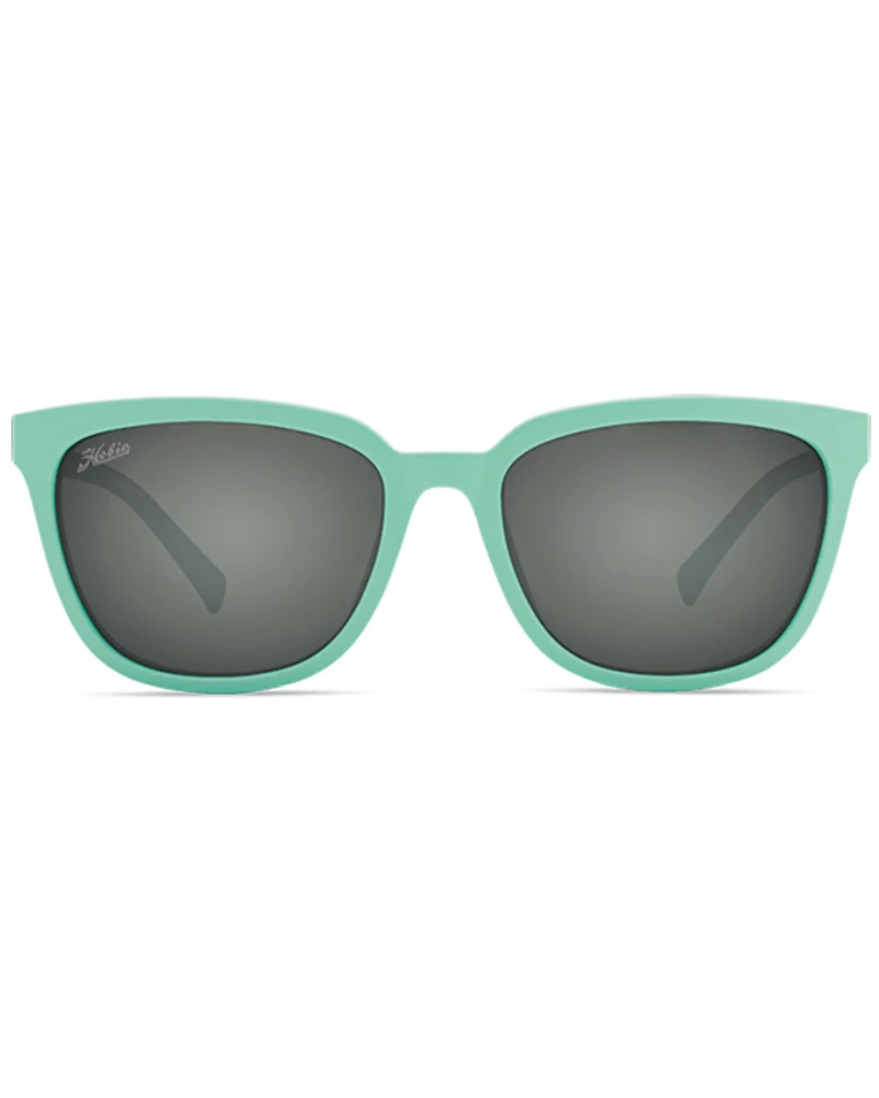 Hobie Women's Monica Aqua Satin & Gray Polarized Sunglasses