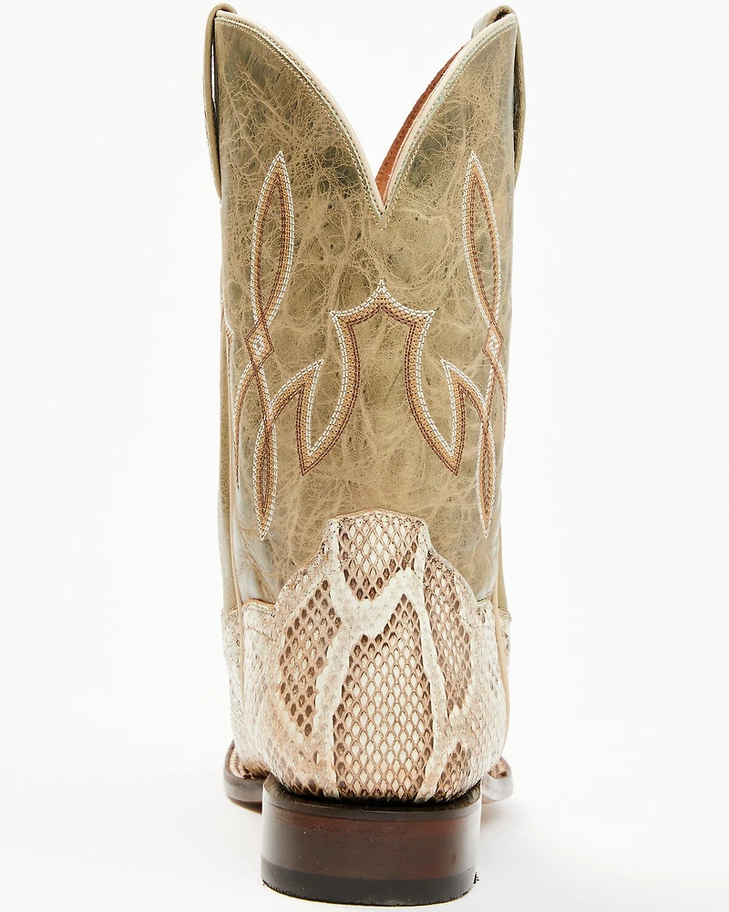 Dan Post Men's Exotic Python Western Boots - Broad Square Toe