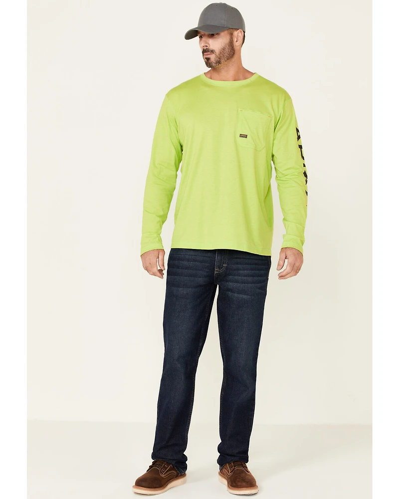 Ariat Men's Rebar Workman Logo Long Sleeve Work T-Shirt