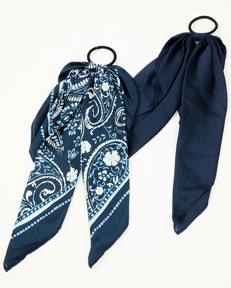 Idyllwind Women's Peyton Bandana Print Hair Tie Set