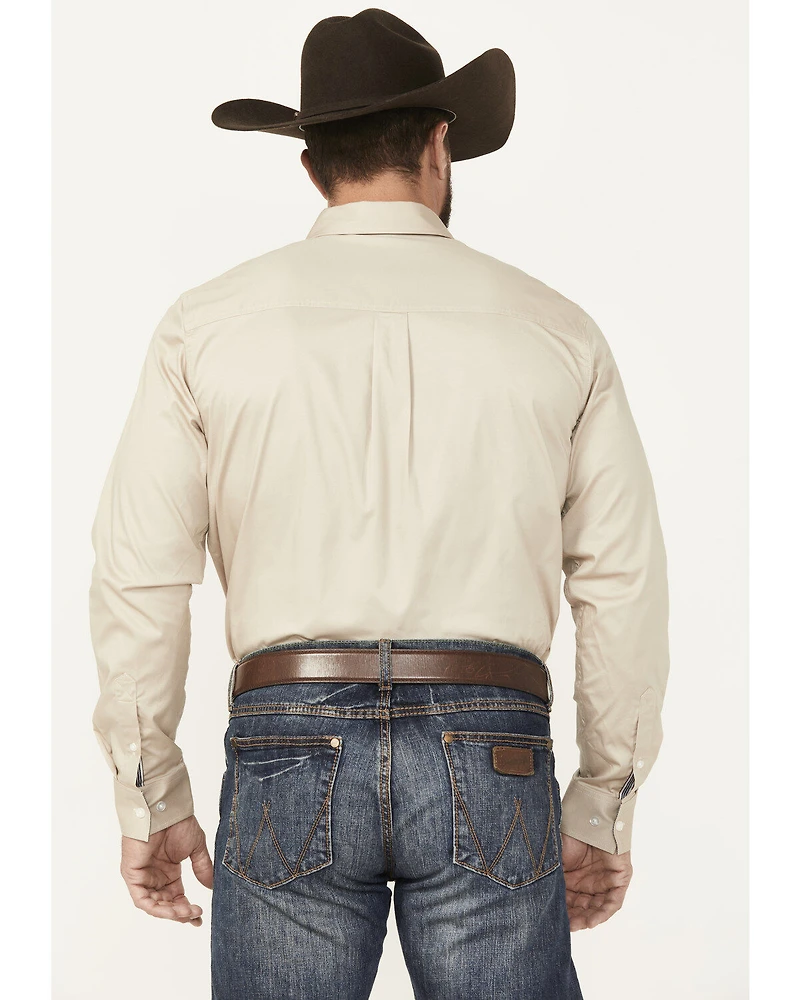Cody James Men's Basic Twill Long Sleeve Button-Down Performance Western Shirt