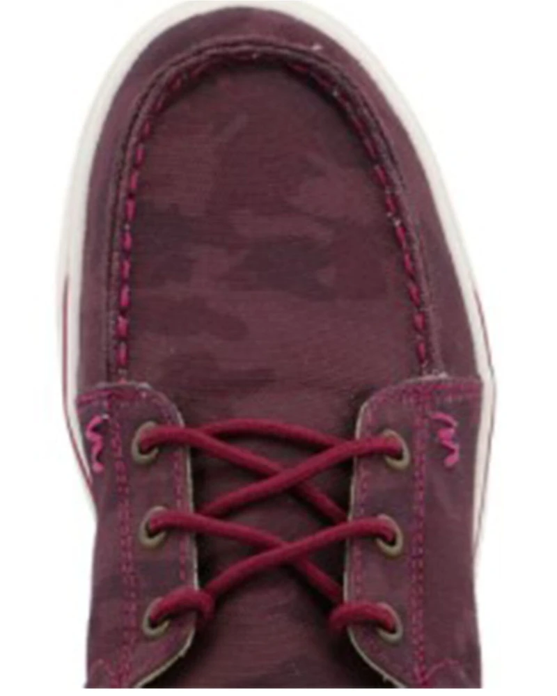 Wrangler Retro Women's Camo Print Casual Lace-Up Shoe - Moc Toe