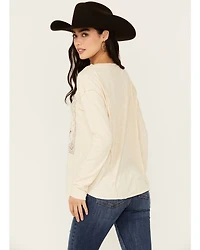 White Crow Women's Buck Yeah Seamed Long Sleeve Graphic Tee