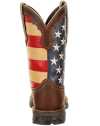 Durango Women's Lady Rebel Patriotic Flag Work Boots - Steel Toe