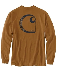 Carhartt Men's Relaxed Fit Heavyweight Long Sleeve Graphic Work T-Shirt