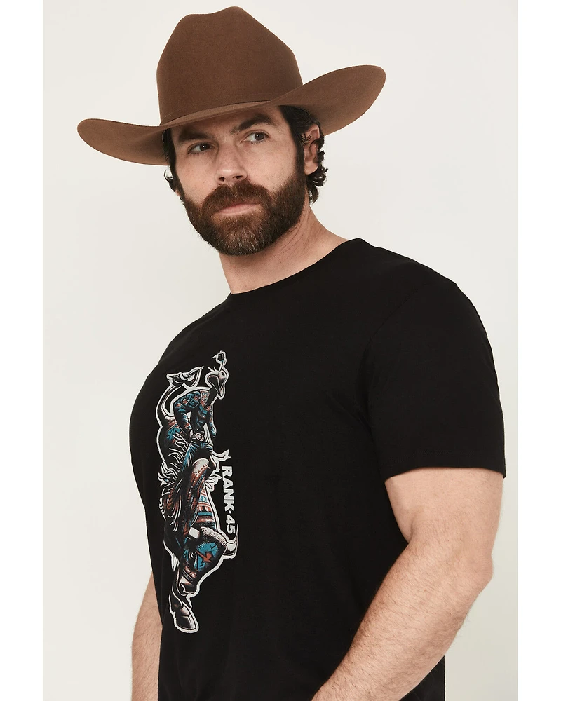 RANK 45® Men's Southwest Bull Short Sleeve Graphic T-Shirt