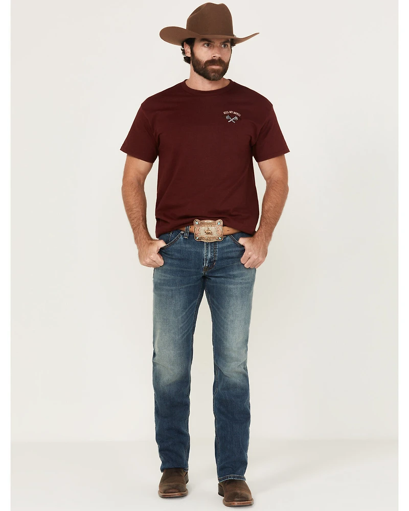 RANK 45® Men's Roadrunner Wash Ambush Slim Straight Stretch Denim Jeans - Tall