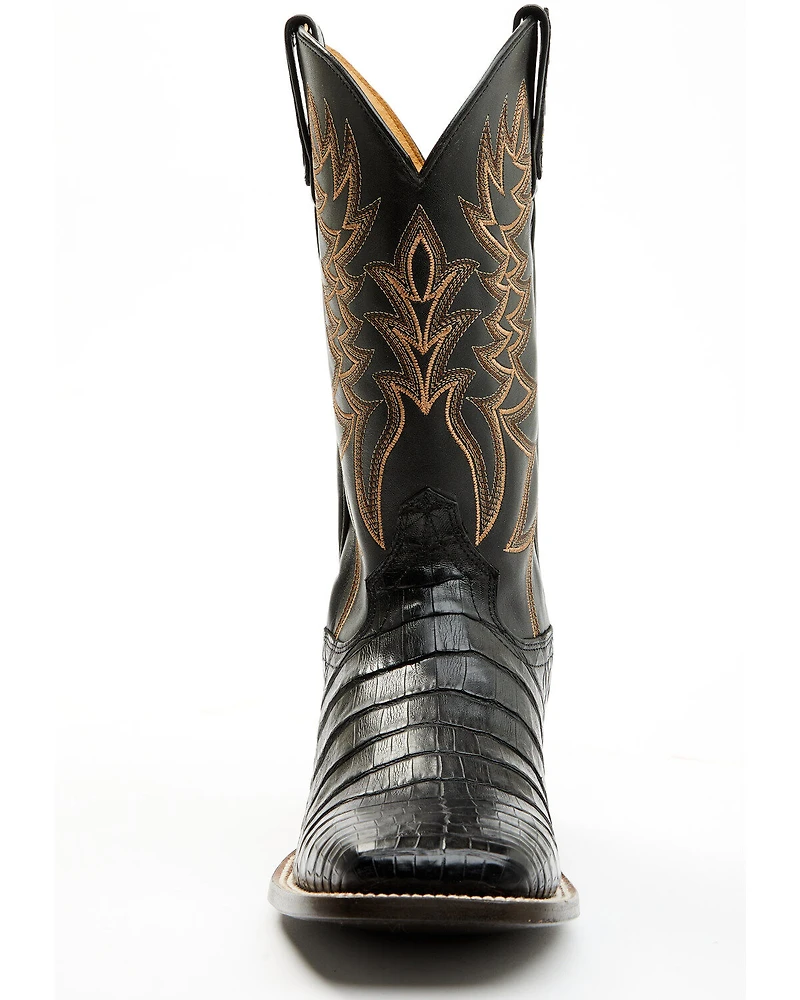 Cody James Men's Exotic Caiman Belly Western Boots - Broad Square Toe