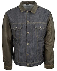 STS Ranchwear Boys' Mustang Leather Denim Jacket