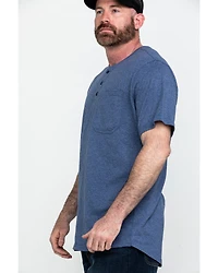 Hawx Men's Pocket Henley Short Sleeve Work T-Shirt - Tall