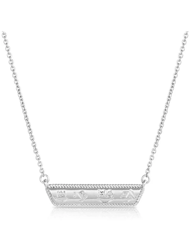 Montana Silversmiths Women's High Noon Cobblestone Bar Necklace