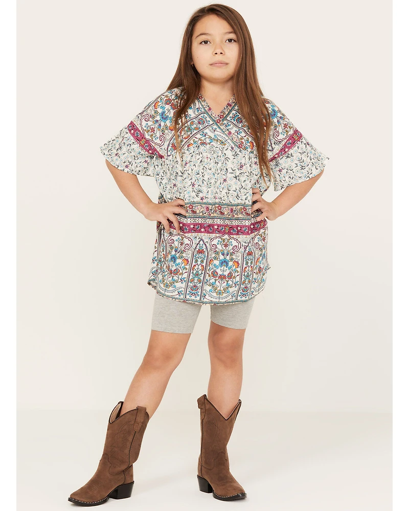 Hayden Girls' Printed Bell Sleeve Tunic