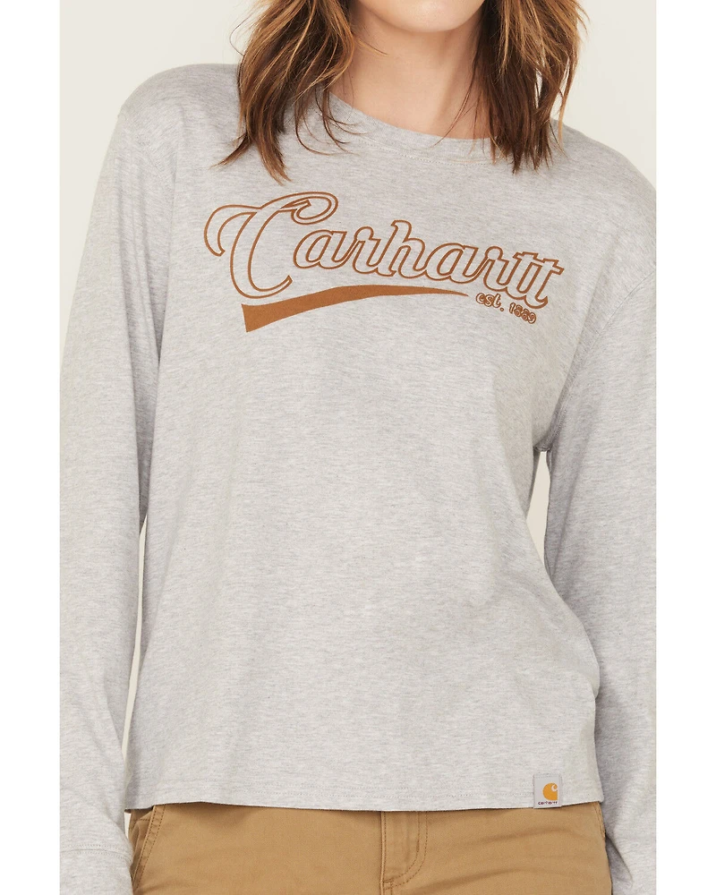 Carhartt Women's Tencel™ Fiber Series Loose Fit Long Sleeve graphic Work Shirt