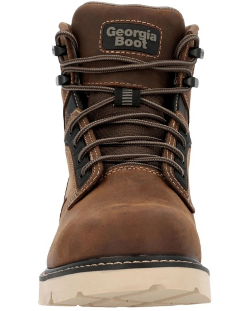 Georgia Men's 6" Carbon Flex Wedge Waterproof Work Boots - Toe