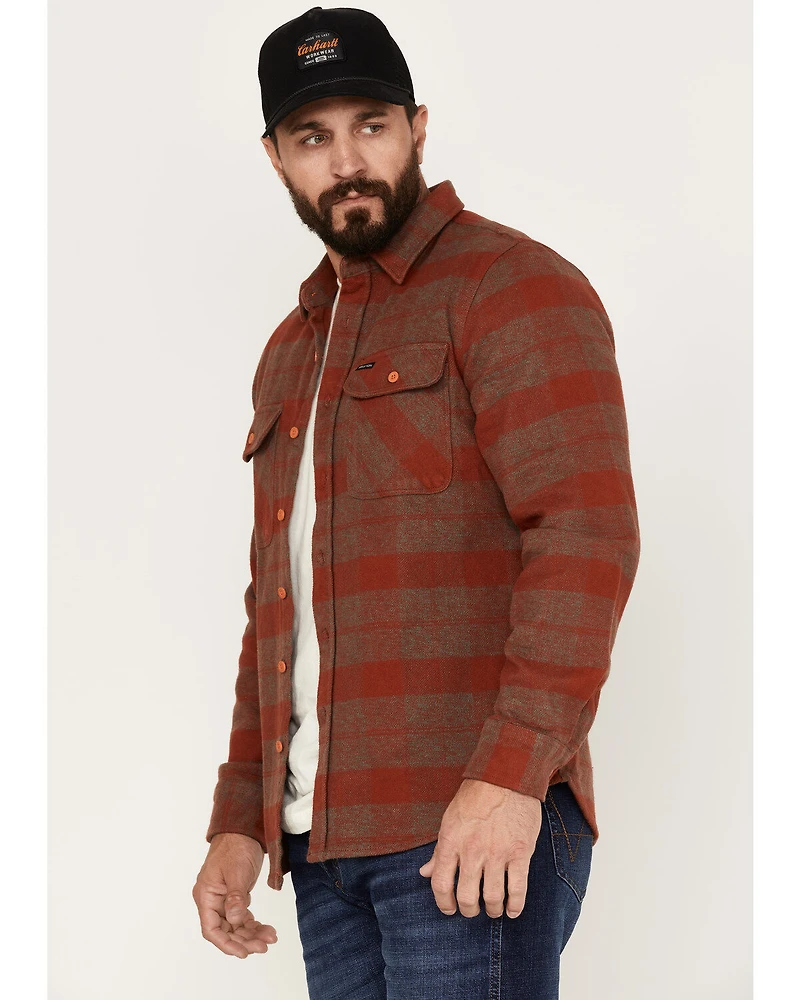 Brixton Men's Bowery Long Sleeve Button Down Flannel Shirt