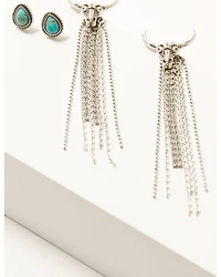 Idyllwind Women's Hartley Antique Silver Earring Set - 2 Piece