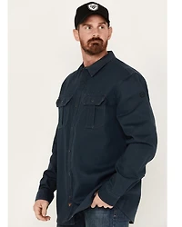 Hawx Men's FR Plaid Print Long Sleeve Button-Down Work Shirt - Big & Tall