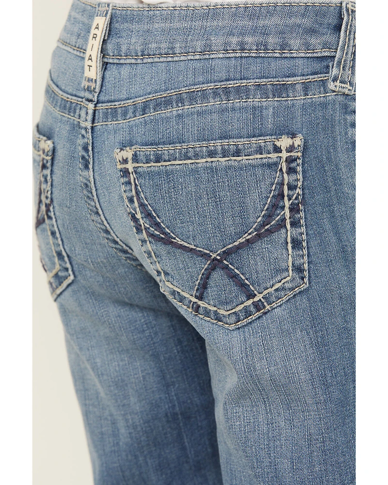 Ariat Girls' Medium Wash Tennesse Bootcut Denim Jeans