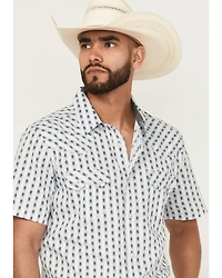 Cody James Men's Outlaw Pass Southwestern Striped Short Sleeve Snap Western Shirt