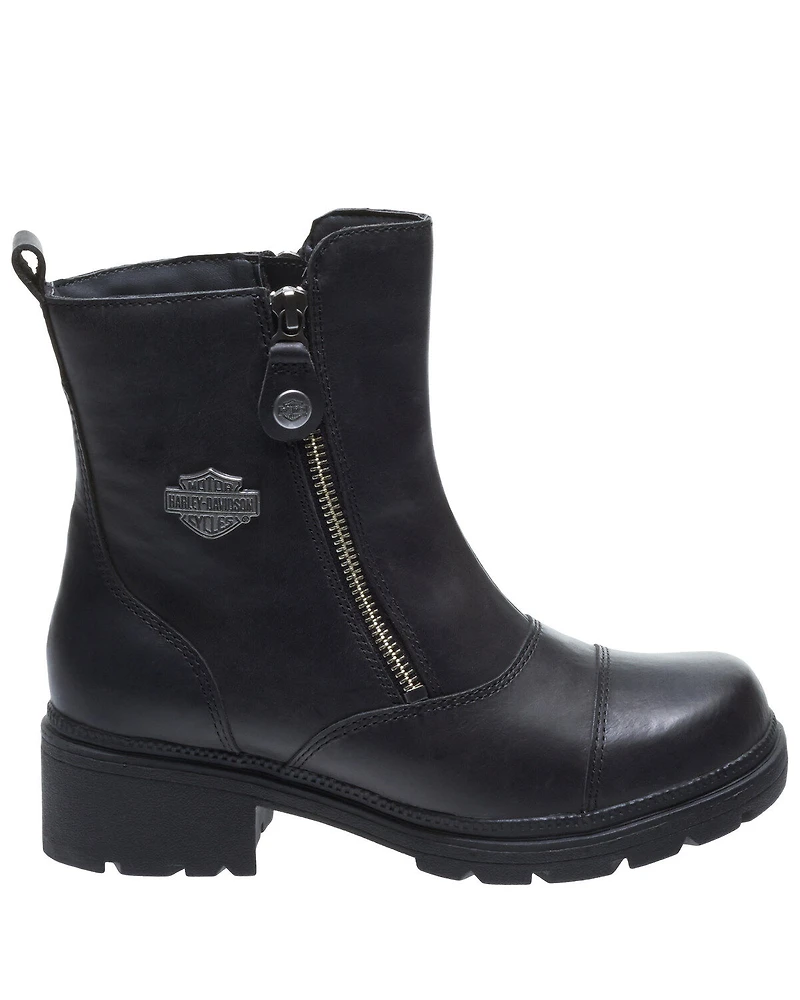 Harley Davidson Women's Amherst Moto Boots - Round Toe