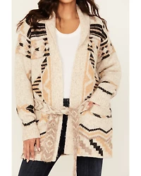 Idyllwind Women's Nora Southwestern Print Belted Sweater