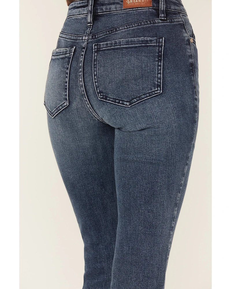 Shyanne Women's Oleander High Rise Bootcut Jeans