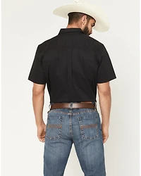 Cody James Men's Basic Twill Short Sleeve Button-Down Stretch Western Shirt