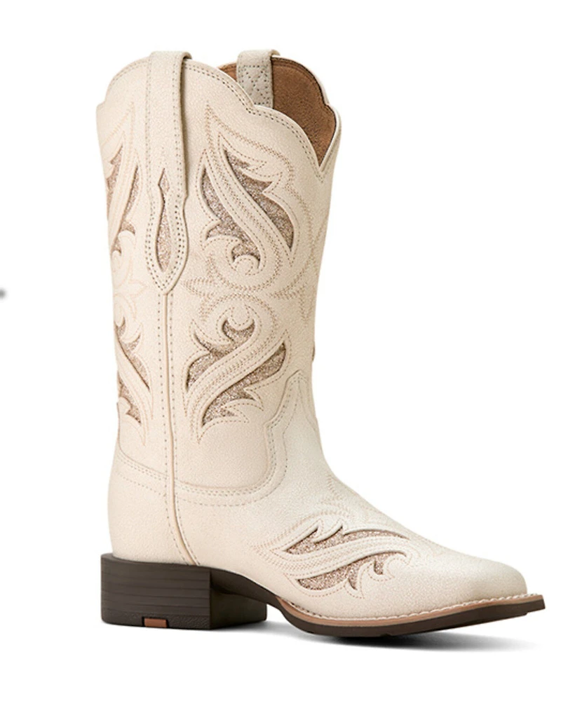 Ariat Women's Round Up Bliss Inlay Western Boots - Broad Square Toe