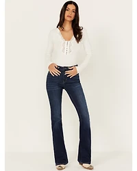 Idyllwind Women's Rebel Janie Dark Wash Mid Rise Bootcut Jeans