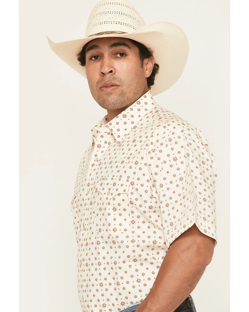 Ely Walker Men's Boot Barn Exclusive Geo Print Short Sleeve Snap Western Shirt
