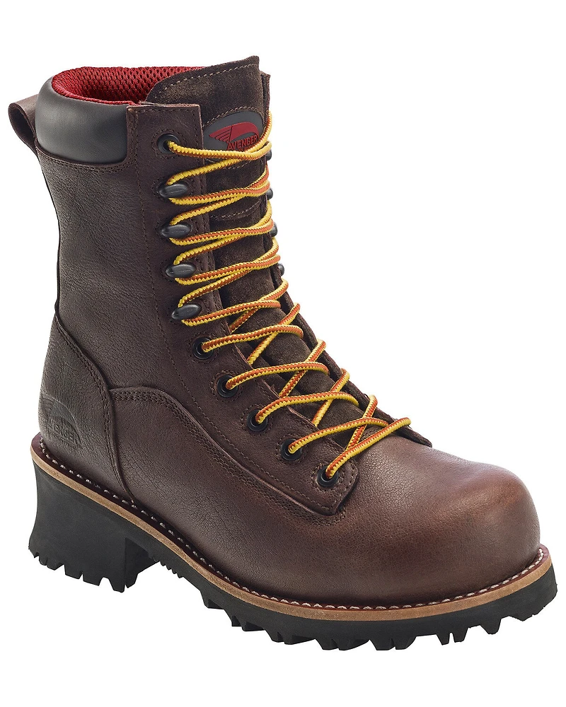 Avenger Men's 10" Waterproof Logger Boots - Composite Toe