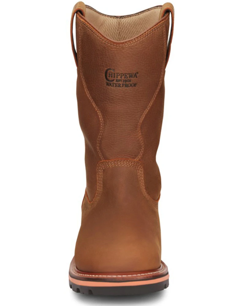 Chippewa Men's Thunderstruck Blonde Pull On Waterproof Soft Work Boots - Round Toe