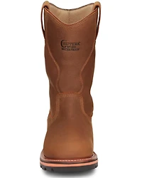 Chippewa Men's Thunderstruck Blonde Pull On Waterproof Soft Work Boots - Round Toe