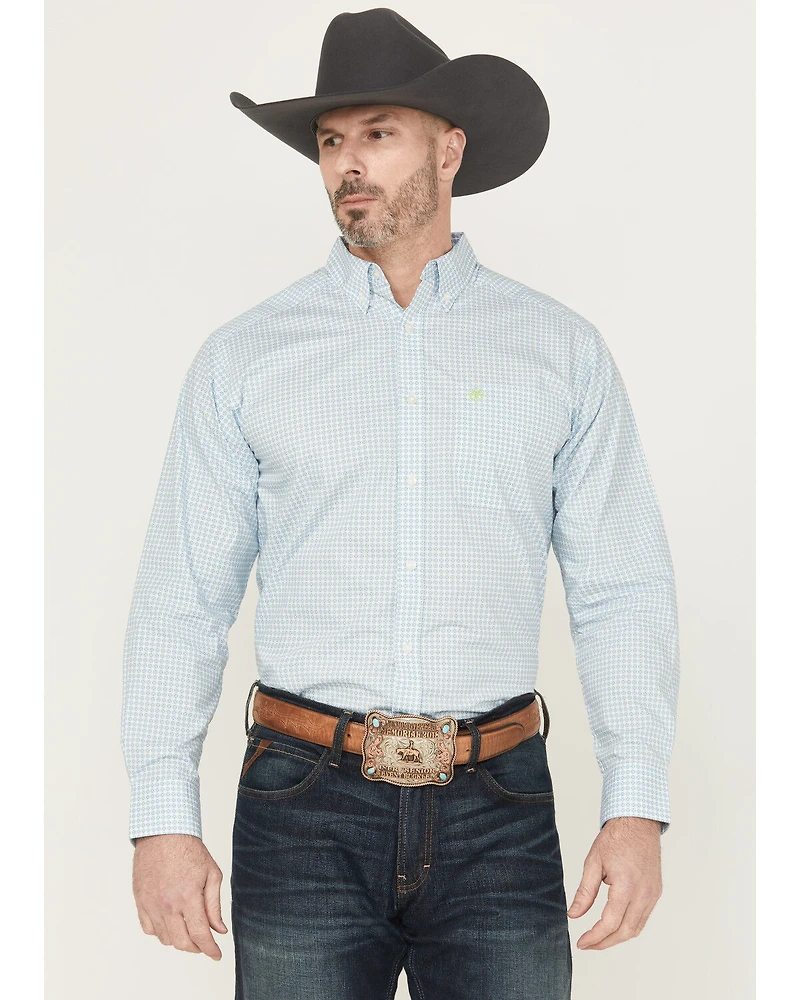 Ariat Men's Cillian Geo Print Long Sleeve Button-Down Western Shirt