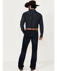 Blue Ranchwear Men's Carbon Wash Jethro Slim Bootcut Stretch Denim Jeans