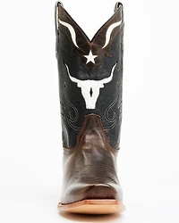 Moonshine Spirit Men's Showtime Longhorn Inlay Western Boots - Square Toe