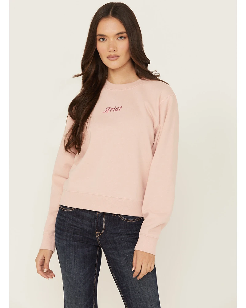 Ariat Women's Boot Barn Exclusive Embroidered Logo Crewneck