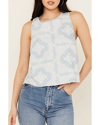 Wrangler Women's Bandana Print Sleeveless Tank Top