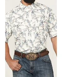 Ariat Men's VentTEK Outbound Palm Tree Print Short Sleeve Button-Down Western Shirt