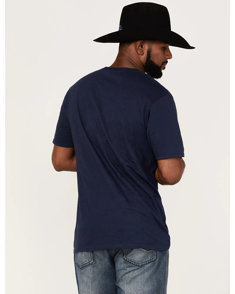 RANK 45® Men's Ombre Southwestern Circle Logo Graphic Short Sleeve T-Shirt