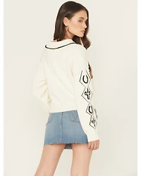 Blue B Women's Horse Button-Down Cardigan